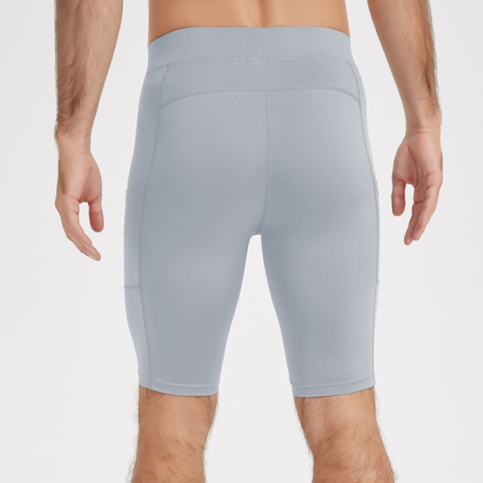 thumbnail image 4 of Pantalones cortos de compresión para hombre, prenda interior deportiva, mallas de entrenamiento para correr, tejido elástico de secado rápido para baloncesto/fútbol (M-XXXL), 4 of 5